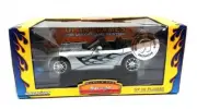Muscle Car Garage: 2003 Dodge Viper with Flames (Silver) 1/24 Scale