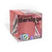 MEDSTOCK Red Cohesive Bandage - 7.5cm x 10m