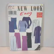 New Look Size 6917 Size 10-22 Misses' Dress Top Pants Knit Fabrics