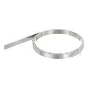 Nichrome Flat Heater Wire 16ft(5m)x0.15mmx8mm High Temp Wire Black, Silver