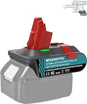 V6 V7 V8 Battery Adapter for Makita 18 V Lithium Battery Convert to Work with Dyson V8 V7 V6 Animal Absolute Motorhead Fluffy Vacuum Cleaner 3-in-1 Vacuum Battery Converter
