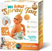 My First Spray Tan Prank Gift Box - Funny Gift for New Parents or White Elephant