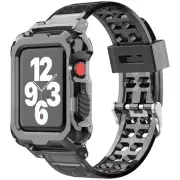 Clear Band Strap+Case Waterproof for Apple Watch Series 1-7 38/40MM 42/44MM