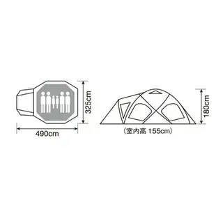 【日本出貨丨火箭出貨】Snow Peak 帳篷 Dock Dome Pro.6 户外 露營 6人用 SD-506