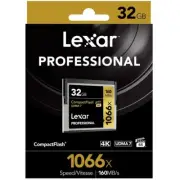 New Lexar Professional 1066x 32GB CF CompactFlash Card Memory Card