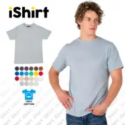 MENS T-SHIRT 100% COTTON I PLAIN BLANK CASUAL TEES I SLIM FIT I XS-3XL