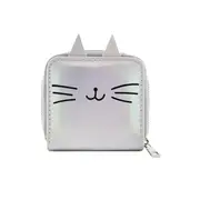 Women Cute Faux Leather Cat Shape Short Wallet Coin Purse