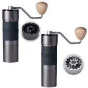New Manual Coffee Grinder Portable Mill 420stainless Steel Titanium Plating Burr