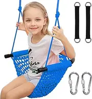 Hi-Na Kids Swing Seats Indoor Hand-Made Kids Swing with Adjustable Rope Outdoor Swing Seat Tree Swing Seat for Kids for Backyard Swing Seat for Kids for Playground Child Swing for Outside