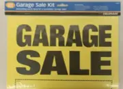 Hillman 848623 Garage Sale Kit Sign Fill In Yellow and Black 2pack