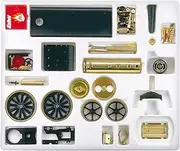 Wilesco Steam Tractor Kit, Assembly, Black/Brass, Teen-Adult