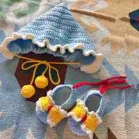在飛比找樂天市場購物網優惠-diy編織材料包寶寶鞋子帽子嬰兒套裝diy材料包手工鉤針牛奶