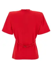 [Pinko] Pinko-Dylan T Shirt Rosso-Donna S