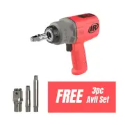 Ingersoll Rand 2236QTIMAX-R RED 1/2" & 3/4” Dr Air Impact + Free 3pc Anvil Set