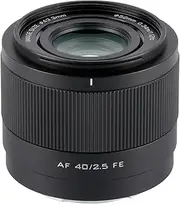 VILTROX 40mm F2.5 FE Mount Lens, AF 40mm f/2.5 E Full Frame Auto Focus Lens Compatible with Sony E-Mount Mirrorless Cameras Alpha a7 a7II a7III a7R a7RII a7RIII a7RIV a7S a7SII a9 a7C
