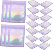 Mobestech 100pcs Resealable Bags Packaging for Small Business Food Storage Jewelry Sample Bags Decorative Sealable Bags