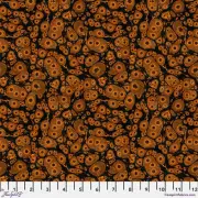 Tim Holtz Eclectic | Molecular - Orange | Laboratory | Sold by The 1/2 Yard