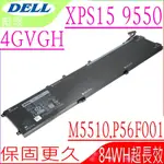 DELL 4GVGH 電池適用 戴爾 XPS 15 9550 PRECISION 5510 M5510 T453X 01P6KD P56F P56F001 M7R96
