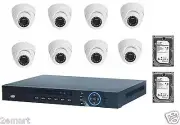 Dahua NVR Kit:NVR NVR4208-8P-4K +SG 8 TB+8pcs 3MP IR IP Camera Dome Package