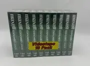 Maxell Standard Grade T-160 VHS 10 Pack Videotape 8 Hours Video Cassette Sealed