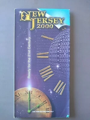 Official DOT New Jersey State HighwayTravel Road Map 2000 Millennial Edition NEW