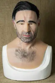 Silicone Mask "Bruce" Halloween Masks Quality Pro Realistic, Old Man Hand Made
