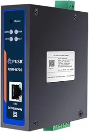 Edge Computing IoT Gateway 2 x RS485 1 x Ethernet with SD Card for Data Storage Modbus to MQTT/Json DL645 to MQTT+Json RS485 to Ethernet USR-N720-ETH