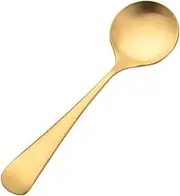 Tablespoons Nordic Copper Spoon Pure Copper Household Creative Cute Round Head Korean Children's Rice Spoon Net Red Thickened Spoon Dessert Spoon 2 Pieces Serving Spoon