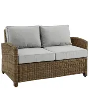 Crosley Bradenton Outdoor Wicker Loveseat NoSize Gray