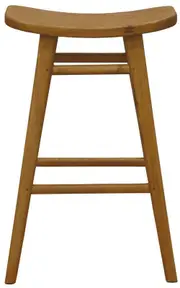 Aria Oval Solid Timber Counter Stool (Caramel)