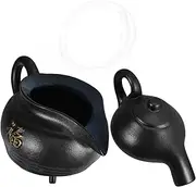 Yardenfun 1 Set Tabletop Fountain with Ceramic Open Water Tank Fountain Pond Water Fountain Statue for Garden Water Fountain and Decorative Fountain Spout Black
