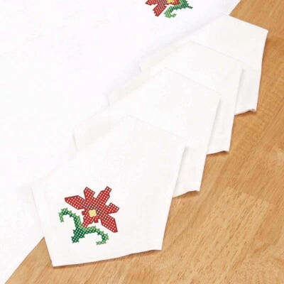 Herrschners® Twelve Days of Christmas Napkins Stamped Cross-Stitch