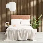 Ddecor Home King Single Microfiber Bed Sheet w/ Pillowcase Set VNT Washed Sand