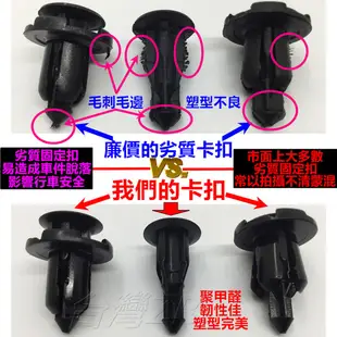 HONDA CIVIC 喜美 雅哥 車用卡扣 卡榫 汽車卡扣  輪拱 保險桿 CRV FIT CITY 塑膠扣 水箱罩