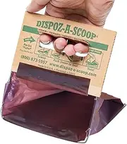 Dispoz-A-Scoop Pack Of 96 Scoop-Seal-Dispose Dog Pooper Scooper with Bag Attachment No-Touch Pooper Scoopers Solution Portable Pooper Scooper for Dogs Large and Small Dog Poop Scooper for Yard Walk
