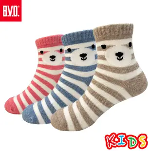 【BVD】熊熊1/2童襪(13-16CM)-B571 短襪
