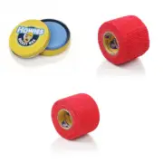 Howies Hockey Tape Wax Bundled with Red Stretch Grip Tape and Non Stretch Tape