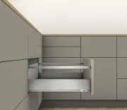 Blum MB-E-GL-600-HD Merivobox "E"H 24 Inch Full Extension - Matte Indium Gray