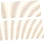 AUTSUPPL Manicure Kit 100pcs Nail Sticks and Cuticle Pusher Wooden Manicure Tools for Home Use