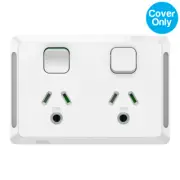 Clipsal Pro Lighting Double Powerpoint 10A Skin White | P3025LC-XW