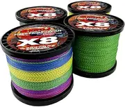 LLEIIshen 8 Strands Braided Fishing Line Invisible Spotted 300M 500M Multicolor Sea Saltwater Carp Fishing Weave Extreme 100% PE/1663