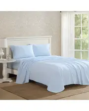 Laura Ashley 200 Thread Count Maeve Printed Cotton Percale Sheet Set