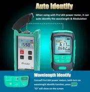 MT-7615 Connect LAN Cable Tester Intelligent Auto Calibrate Optical Power Meter