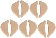 WOFASHPURET Thicken Sole Pads for High Heels 5 Pairs Forefoot Pads Foot Brace Half Insoles Shoe Inserts for Men Women Comfortable Anti-slip