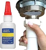 2 Metal Glue | Jewelry & Metal Instant Adhesive Transparent | Transparent PVC Glass Piping Clear Glue, Quick Dry Glass Glue for Hardware and Ceramics Heavy Duty Instant Adhesive.