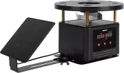 briidea Deer Feeder Timer with Integrated Solar Panel, Digital Black