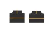 Easy Streets N - Fresh Asphalt Roadway - 3 Way Intersection