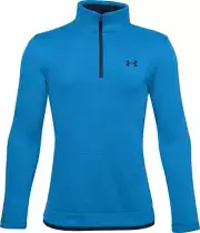 Under Armour SweaterFleece Junior Training Top Blue Long Sleeve Half Zip Kids