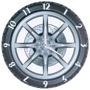 Custom Your Garage Name Car Service Repair Garage Acrylic Wall Clock Tire Wheel Auto Watch Mechanic