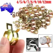 50PCS Hose Clamp For Fuel Pipe Water Tube Spring Clips Fastener Auto Accessory
